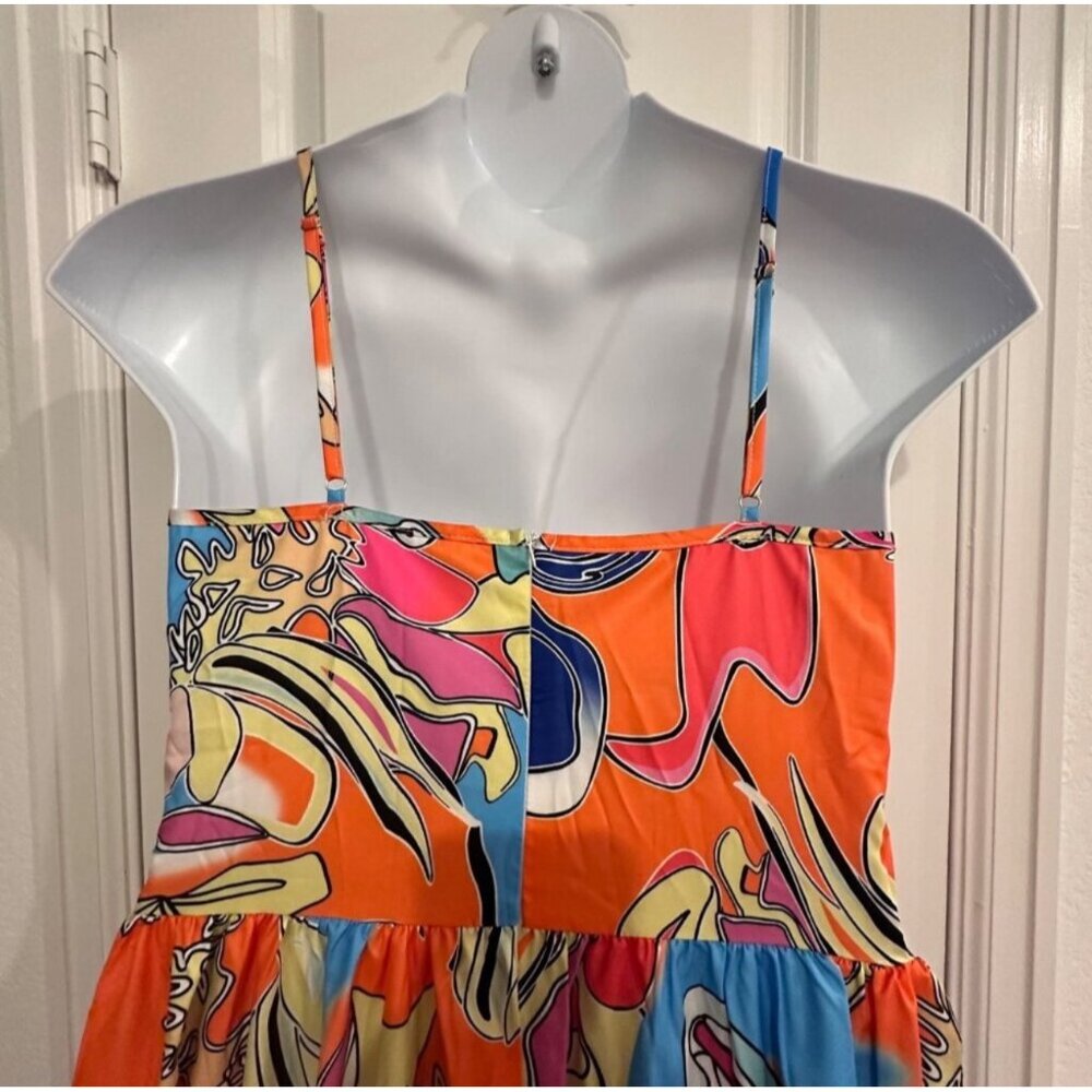 Colorful Summer Mundefeis Dress Size L - Picture 8 of 9